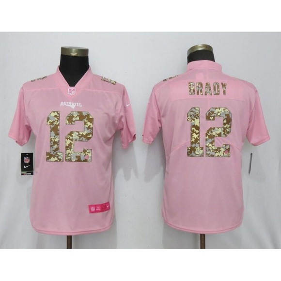 pink tom brady womens jersey